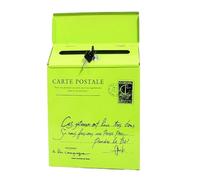 Buzon Exterior Iron Mailbox Retro Email Box Magazines Holder Wall Hanging Decorations Post Letterbox Outdoor(Green Type 2)