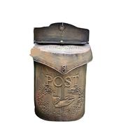 Buzon Exterior Metal Mailbox Iron Outdoor Wall Mounted Farmhouse Style Post Box For Garden Decor(Color 05)