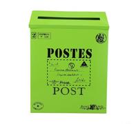 Buzón individual de para estilo clásico con europeo rústico, para ideal para decoración del hogar y fotografía(Green)