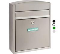ARREGUI Compact E5733 Buzón Exterior de Acero Tamaño S (Correo DIN A5) | Buzón de Pared Pequeño | Buzón de Correo Individual | Antilluvia | Fácil de Instalar | Verde
