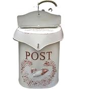 Buzón Mailbox Rustic Wall Mounted Vintage Do Old Post Box Decorative Suggestion For Garden Antique Decor para la Oficina en casa(Color 1)