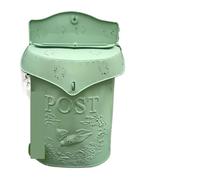 Buzón Mailbox Rustic Wall Mounted Vintage Do Old Post Box Decorative Suggestion For Garden Antique Decor para la Oficina en casa(Color 2)