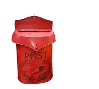 Buzón Mailbox Rustic Wall Mounted Vintage Do Old Post Box Decorative Suggestion For Garden Antique Decor para Exteriores(Color 4)