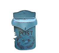 Buzón Mailbox Rustic Wall Mounted Vintage Do Old Post Box Decorative Suggestion For Garden Antique Decor para la Oficina en casa(Color 3)