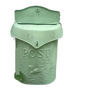 Buzón Metal Mailbox Iron Outdoor Wall Mounted Farmhouse Style Post Box For Garden Decor para Exteriores(Color 03)