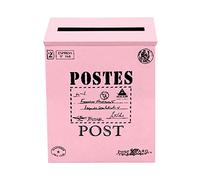 Buzón para exteriores, estilo vintage, buzón para colgar en la pared, buzón de sugerencias para decoración del hogar, accesorios de tiro, decoración de pared (G, talla única)