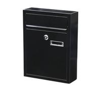 Buzón para Montaje en Pared Buzón montado en la Pared con Cerradura y Llave, buzón de Correo, comentarios, Entrega Llaves, sugerencias for revistas Puerta(Black)