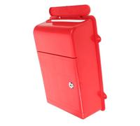 Buzón Postal Cerradura de Polipropileno Rojo para Pared | Diseño Mural para Exterior, Capacidad Adecuada, Evita Hurtos y Sustituciones, Formato Doméstico