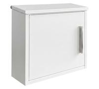 Buzón Relaxdays 35 x 33 x 12 cm, DIN C4, para Exteriores, diseño Moderno, 4 Llaves, Blanco