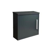 Buzón Relaxdays, HxBxT: 35 x 33 x 12 cm, DIN C4, Impermeable, diseño Moderno, 4 Llaves, Correo, Negro