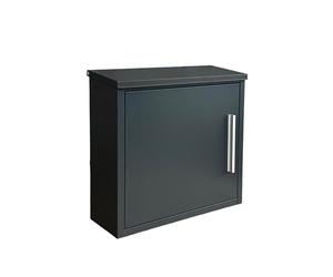 Buzón Relaxdays, HxBxT: 35 x 33 x 12 cm, DIN C4, Impermeable, diseño Moderno, 4 Llaves, Correo, Negro