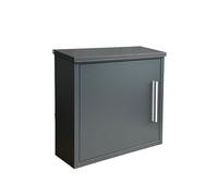 Buzón Relaxdays, HxBxT: 35 x 33 x 12 cm, DIN C4, Resistente a la Intemperie, diseño Moderno, 4 Llaves, Color Antracita