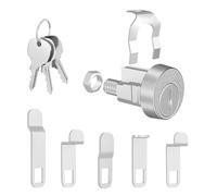 Buzón - Universal Lock Barrel | Lock de levas | Cilindro de aleación de zinc con 3 llaves y 5 estufas intercambiables, ideal para reemplazo en un casillero, cajón y gabinete