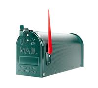Buzón US Mail diseño Verde Americano Decorativo Correo Postal con Bandera
