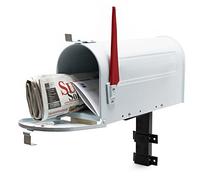 Buzón US Mailbox diseño Americano Blanco Soporte de Pared Vintage Retro Cartas correspondencia USA