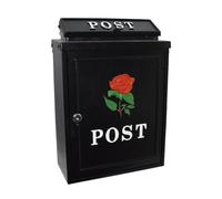 Buzones De Correos Buzón De Villa A Prueba Lluvia Inglés Antiguo Exterior Entrada Creativo Exterior(Red Rose Spot)