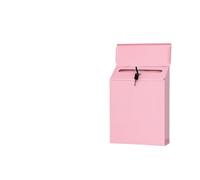 Buzones De Correos Buzón Moderno con Cerradura for depositar Dinero, Llaves, buzón de Correos, Oficina, casa, Rural para el Hogar(Pink)