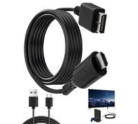 BUZUYIWAR Adaptador para Adaptador PS1/PS2 a HDMI, 39,3 Pulgadas Cable para PS2/PS1 a HDMI Adaptador Convertidor multifunción de Video para Consola de Juegos Monitor HDTV Plug and Play