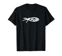 Buzz Books Dagon Fish God HP Lovecraft Darwin Fish Camiseta Cthulhu Camiseta Unisex Adulto S Manga Corta Black S