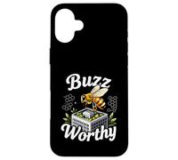 Buzz Worthy Green Roof Urban Bee Design Carcasa para iPhone 16 Plus