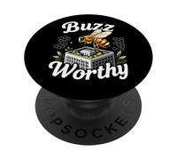 Buzz Worthy Green Roof Urban Bee Design PopSockets PopGrip Adhesivo