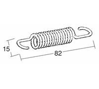 Buzzetti Muelle para Caballete Central, Plata
