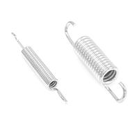 Buzzetti Par de Muelles para Caballete Central, Plata