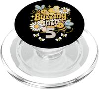 Buzzing Into 5 Lindas Abejas Fiesta de Quinto Cumpleaños PopSockets PopGrip para MagSafe