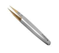 BUZZUFY Dumont Dumoxel Pinza 159 con puntas de madera para componentes sensibles a los arañazos 110 mm para relojeros, gris, M