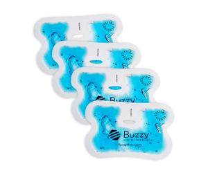 Buzzy by Pain Care Labs - Alas de repuesto para Buzzy Mini o XL - Juego de 4 - Paquete combinado incluye 4 alas de hielo de lados suaves para uso personal