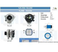 BV PSH Alternador Generador 130A 12V Para Honda CR-V III 2.0i-VTEC 4WD