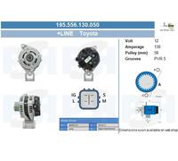 BV PSH Alternador Generador 130A 12V Para Toyota RAV 4 II 2.0 D 4WD