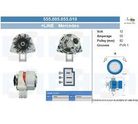 BV PSH Alternador Generador 55A 12V Para Mercedes-Benz G-Klasse 240 GD 300