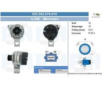 BV PSH Alternador Generador 70A 12V Para Mercedes-Benz C-Class 308 D 208