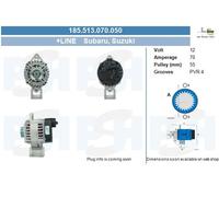 BV PSH Alternador Generador 70A 12V Para Subaru Justy III 1.3 AWD 1.5