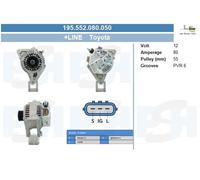 BV PSH Alternador Generador 80A 12V Para Toyota Corolla 1.6 VVT-I 1.8 VVTL-I