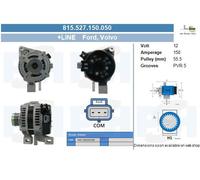 BV PSH Generador 150A 12V para Volvo C70 II Cabriolet 2.4i D5