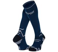 BV Sport - Chaussettes Trail Compression Bleu/Noir - Talla L - Azul Azul L