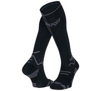 BV Sport - Chaussettes Trail Compression Noir/Gris - Talla S - Negro Negro S