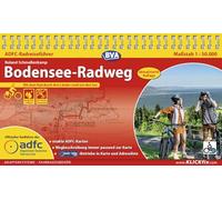 BVA ADFC Radreiseführer Bodensee-Radweg: praktische Spiralbindung, reiß- und wetterfest, GPS-Tracks Download, Mit dem Rad durch drei Länder rund um den See 1:50000