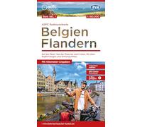 BVA ADFC Radtourenkarte Belgien Flandern, mit Knotenpunkten 1:150.000: reiß- und wetterfest, E-Bike geeignet, GPS-Tracks Download, mit ... nach Calais. Mit allen Radfernwegen.: BEL1