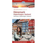 BVA ADFC Radtourenkarte Dänemark, Kopenhagen, Seeland/Denmark, Copenhagen, Zealand 1:150.000: reiß- und wetterfest, E-Bike geeignet, mit GPS-Tracks ... Falster und Lolland auf einer Karte.: DK3