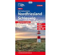 BVA ADFC Radtourenkarte Nordfriesland, Schleswig 1:150.000: reiß- und wetterfest, E-Bike geeignet, GPS-Tracks Download