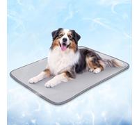 BVAGSS Colchoneta Refrescante para Perros, Cojín Refrescante Alfombrilla Refrescante, Cama Fría y Manta Refrigerante Duradera para Mascotas XH084 (Gris,70x90cm)