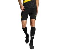 BVB 770636-02 Shorts Replica Shorts Unisex Negro-Cyber Amarillo Tamaño XXL