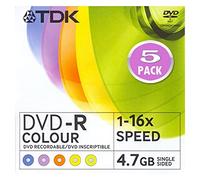 BVC Pack de 100 DVD-R TDK 4.7GB Caja Slim Individual 1-16x