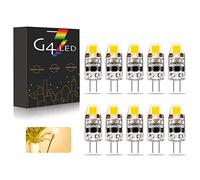 BVCL Bombillas LED G4, AC/DC 12-24V 2W Regulable G4 Bombillas LED Blanco natural 4000K 180LM, Reemplazo para Bombillas Halógenas De 20W, Sin Parpadeo, 10 Piezas