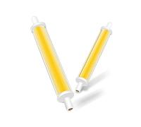 BVCL Bombillas LED R7S 118mm, No regulables, Natural white 4000K, 7.7w Equivalente a 60W Bombilla Halógena, AC220V 850lm, Sin parpadeo, Tecnología COB flip, Funcionamiento a baja temperatura