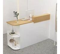 BVCL Mostrador de recepción con cajones y armarios con Cerradura | Amplia Zona de exposición for recepciones de hoteles, boutiques y Negocios(B-Right,130cm)