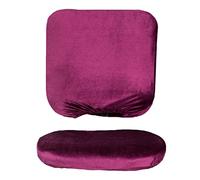 Bvdfgk 1 Juego de Fundas Elásticas para Escritorio de Ordenador de Oficina, Diseño Dividido, para Sillas Giratorias con Respaldo de 14 a 20 Pulgadas Y Asient, Morado Oscuro, Individual